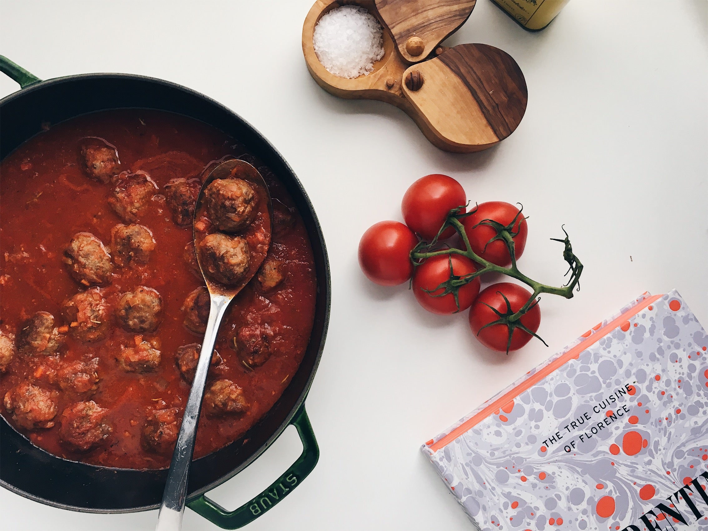 The Most Delicious Florentine Meatballs & Sauce